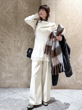 「アイテム（財布/小物）」を使った、たなかさん（レディース・163cm・30代）の冬コーディネート