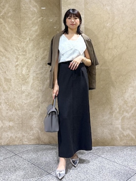 「アイテム（ハンドバッグ）」を使った、たなかさん（レディース・163cm・30代）の夏コーディネート