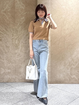 「VIS（ビス）のアイテム（財布/小物）」を使った、たなかさん（レディース・163cm）の春コーディネート