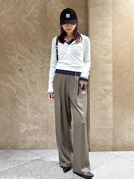 「VIS（ビス）のアイテム」を使った、たなかさん（レディース・163cm）の夏コーディネート