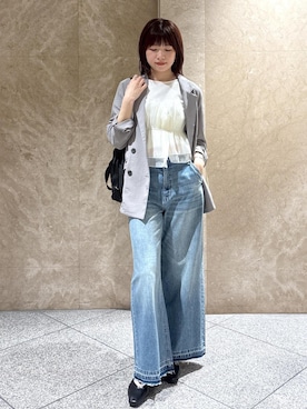 「VIS（ビス）のアイテム（トップス）」を使った、たなかさん（レディース・163cm）の春コーディネート