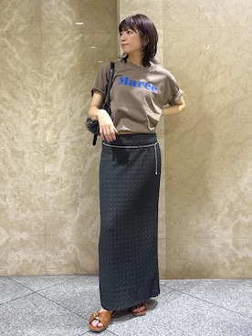 「アイテム（チャーム）」を使った、たなかさん（レディース・163cm）の夏コーディネート