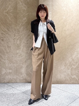 「Juze（ジュゼ）のアイテム」を使った、たなかさん（レディース・163cm）の夏コーディネート
