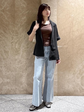 「VIS（ビス）のアイテム」を使った、たなかさん（レディース・163cm）の春コーディネート