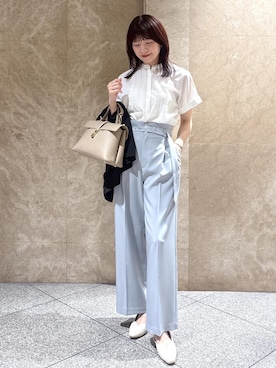 「VIS（ビス）のアイテム（テーラードジャケット）」を使った、たなかさん（レディース・163cm）の春コーディネート