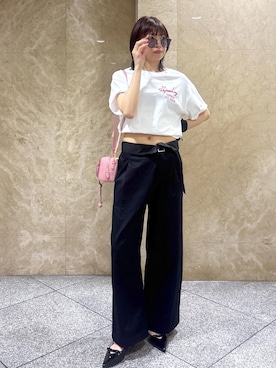 「アイテム（シュシュ）」を使った、たなかさん（レディース・163cm・30代）の夏コーディネート