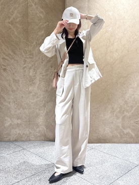 「VIS（ビス）のアイテム（ジャケット/アウター）」を使った、たなかさん（レディース・163cm）の春コーディネート