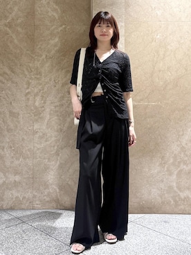 「VIS（ビス）のアイテム（アクセサリー）」を使った、たなかさん（レディース・163cm）の夏コーディネート