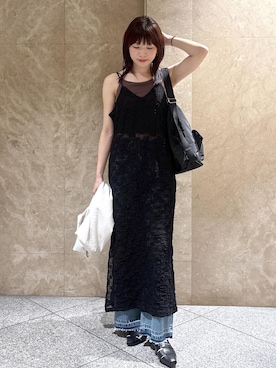 「VIS（ビス）のアイテム（テーラードジャケット）」を使った、たなかさん（レディース・163cm）の春コーディネート