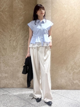 「VIS（ビス）のアイテム」を使った、たなかさん（レディース・163cm）の春コーディネート