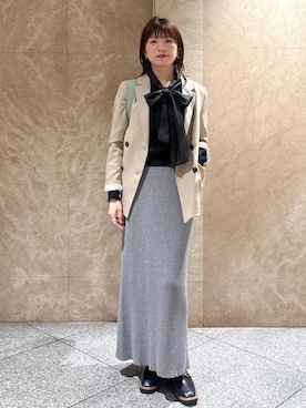 「アイテム（トートバッグ）」を使った、たなかさん（レディース・163cm・30代）の秋コーディネート