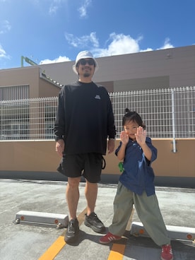 「ハーフパンツ」｜スギタさん（メンズ・170cm）の秋コーディネート