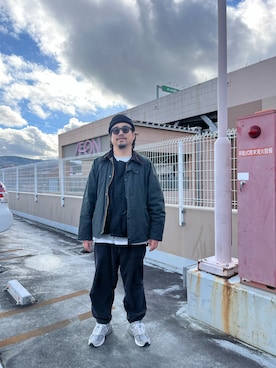 「SASSAFRAS（ササフラス）のアイテム」を使った、スギタさん（メンズ・170cm）の冬コーディネート