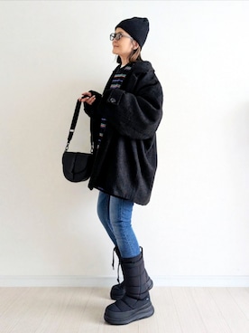 「アイテム（その他アウター）」を使った、𝕪𝕦𝕚さん（レディース・155cm）の秋コーディネート