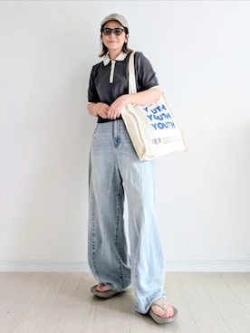 3Dドロップデニムパンツ [NKJ 2026AW]を使った人気ファッション