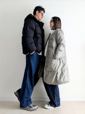 「アイテム（その他アウター）」を使った、𝕪𝕦𝕚さん（レディース・155cm・40代）の秋コーディネート