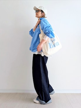 「notch.（ノッチ）のアイテム」を使った、𝕪𝕦𝕚さん（レディース・155cm）の春コーディネート