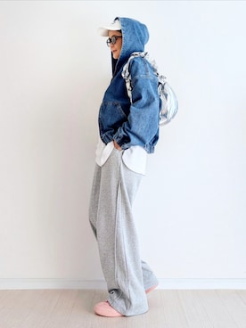 「notch.（ノッチ）のアイテム」を使った、𝕪𝕦𝕚さん（レディース・155cm）の冬コーディネート