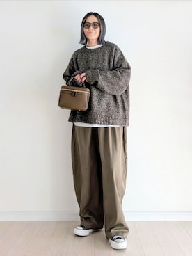 「アイテム（ハンドバッグ）」を使った、𝕪𝕦𝕚さん（レディース・155cm）の冬コーディネート