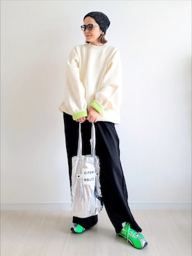 「アイテム（帽子）」を使った、𝕪𝕦𝕚さん（レディース・155cm・40代）の夏コーディネート