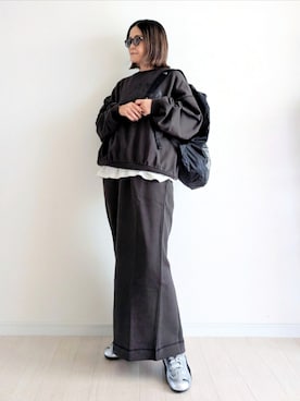 「アイテム（バックパック/リュック）」を使った、𝕪𝕦𝕚さん（レディース・155cm・40代）の秋コーディネート