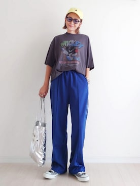 「アイテム（帽子）」を使った、𝕪𝕦𝕚さん（レディース・155cm・40代）の夏コーディネート