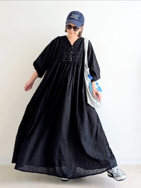 「アイテム（帽子）」を使った、𝕪𝕦𝕚さん（レディース・155cm・40代）の夏コーディネート