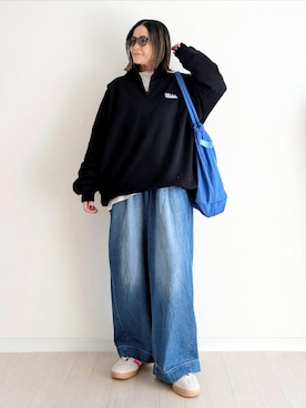 「adidas（アディダス）の『一部WEB限定サイズ』adidas　Exclusive GAZELLE INDOOR（スニーカー）」を使った、𝕪𝕦𝕚さん（レディース・155cm）の秋コーディネート