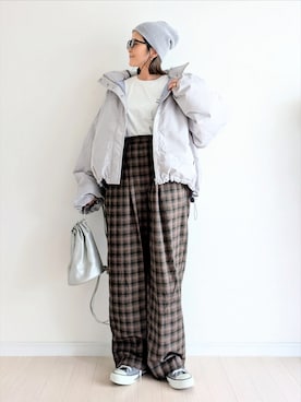 「アイテム（ジャケット/アウター）」を使った、𝕪𝕦𝕚さん（レディース・155cm・40代）の秋コーディネート