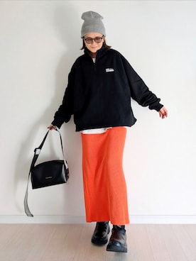 「アイテム（ブーツ）」を使った、𝕪𝕦𝕚さん（レディース・155cm）の秋コーディネート