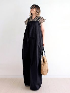 「tiptop（ティップトップ）のアイテム」を使った、𝕪𝕦𝕚さん（レディース・155cm）の夏コーディネート