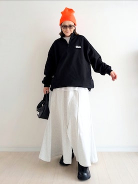 「アイテム（スウェット）」を使った、𝕪𝕦𝕚さん（レディース・155cm・40代）の秋コーディネート