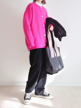 「CONVERSE（コンバース）のCONVERSE コンバース ジャック パーセル / JACK PURCEL（スニーカー）」を使った、𝕪𝕦𝕚さん（レディース・155cm）の冬コーディネート