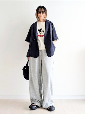 「アイテム（その他アウター）」を使った、𝕪𝕦𝕚さん（レディース・155cm）の夏コーディネート