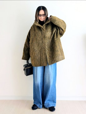 「アイテム（その他アウター）」を使った、𝕪𝕦𝕚さん（レディース・155cm）の秋コーディネート