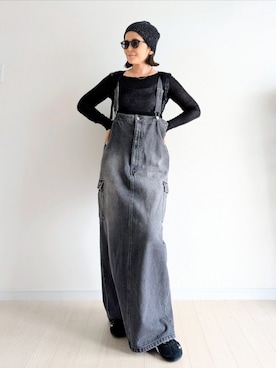 「アイテム（帽子）」を使った、𝕪𝕦𝕚さん（レディース・155cm・40代）の夏コーディネート