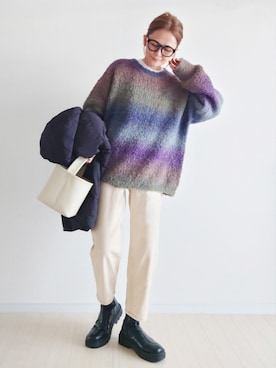「Java（ジャバ）のアイテム」を使った、𝕪𝕦𝕚さん（レディース・155cm）の冬コーディネート