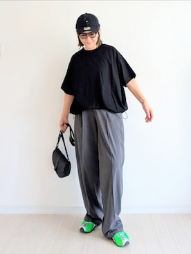 「アイテム（帽子）」を使った、𝕪𝕦𝕚さん（レディース・155cm・40代）の夏コーディネート