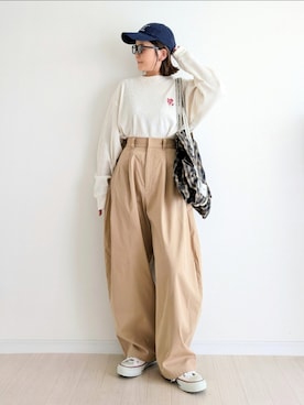 「パンツスタイル」｜𝕪𝕦𝕚さん（レディース・155cm・40代）の秋コーディネート