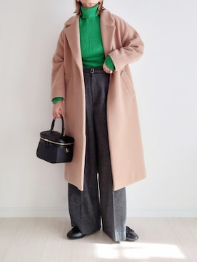 「アイテム（ピアス（両耳用））」を使った、𝕪𝕦𝕚さん（レディース・155cm・40代）の秋コーディネート