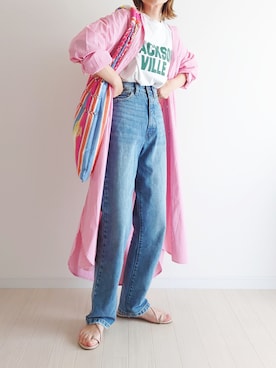 「アイテム（ワンピース/ドレス）」を使った、𝕪𝕦𝕚さん（レディース・155cm・40代）の春コーディネート