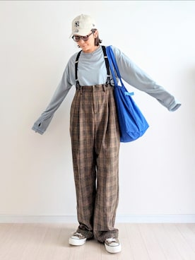 「アイテム（デニムパンツ）」を使った、𝕪𝕦𝕚さん（レディース・155cm・40代）の夏コーディネート