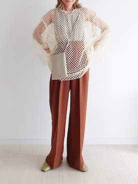 「ピスタチオ」｜「アイテム（パンプス）」を使った、𝕪𝕦𝕚さん（レディース・155cm）の夏コーディネート
