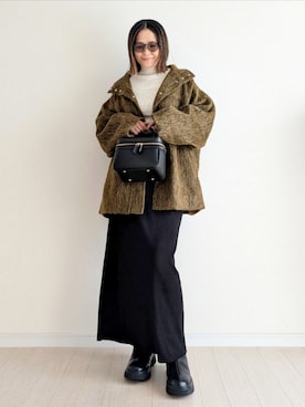 「アイテム（その他アウター）」を使った、𝕪𝕦𝕚さん（レディース・155cm・40代）の秋コーディネート