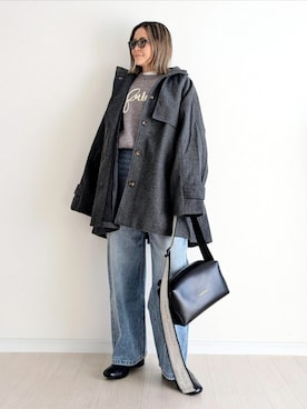 「アイテム（バッグ）」を使った、𝕪𝕦𝕚さん（レディース・155cm・40代）の冬コーディネート