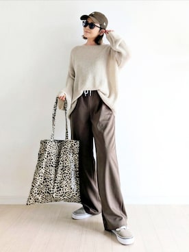 「RODE SKO（ロデスコ）のアイテム」を使った、𝕪𝕦𝕚さん（レディース・155cm）の秋コーディネート