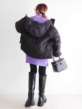「Java（ジャバ）のアイテム」を使った、𝕪𝕦𝕚さん（レディース・155cm）の冬コーディネート