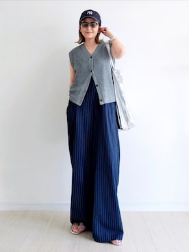 「notch.（ノッチ）のアイテム」を使った、𝕪𝕦𝕚さん（レディース・155cm）の夏コーディネート