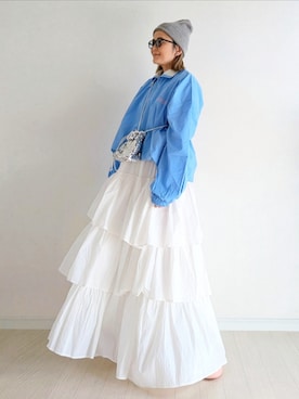 「notch.（ノッチ）のアイテム」を使った、𝕪𝕦𝕚さん（レディース・155cm）の冬コーディネート