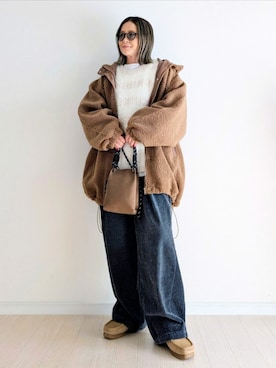 𝕪𝕦𝕚さん（レディース・155cm）の冬コーディネート